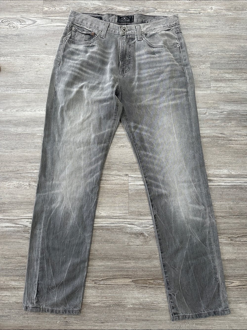 Lucky Brand Men's Faded Gray Straight Jeans